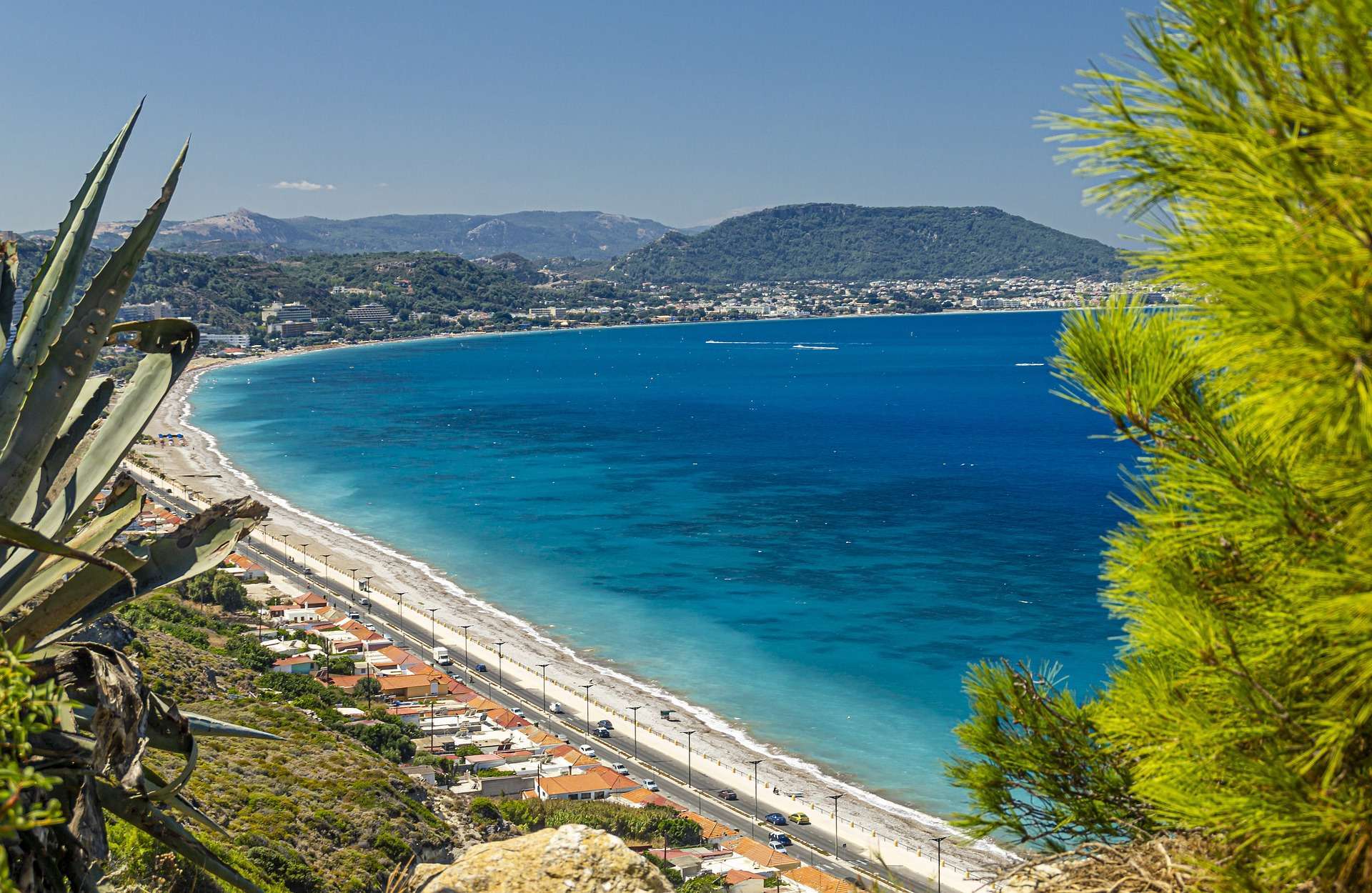 location de voitures à Rhodes Plage de Kritika