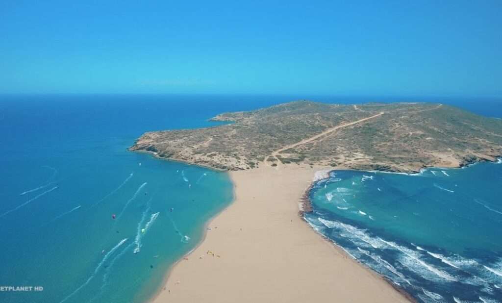 location de voiture Rhodes Plage de Prassonissi