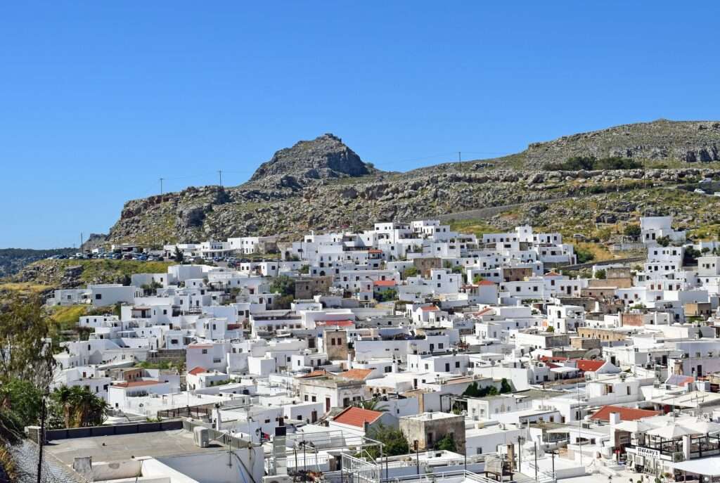 location de voitures Rhodes village de lindos