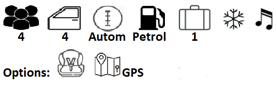 4P 4D Autom Petrol 1Lug 4P 4D Autom Petrol 1Lug